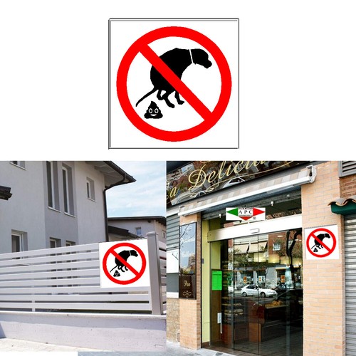Panneau interdit caca - panneau,